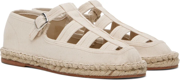 Bode Off-White Peggy Espadrilles - Image 4