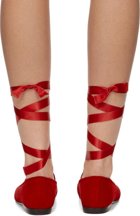 Bode Red Musette Ballerina Flats - Image 2