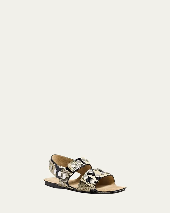 Boden Studded Leather Flat Sandals - Image 2