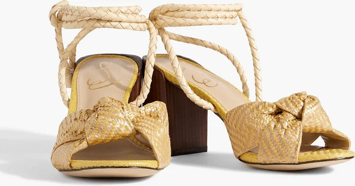 Bodhi knotted faux raffia sandals - Image 2