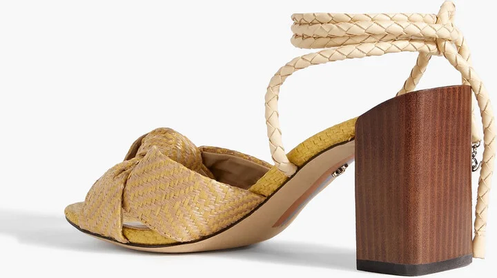 Bodhi knotted faux raffia sandals - Image 3
