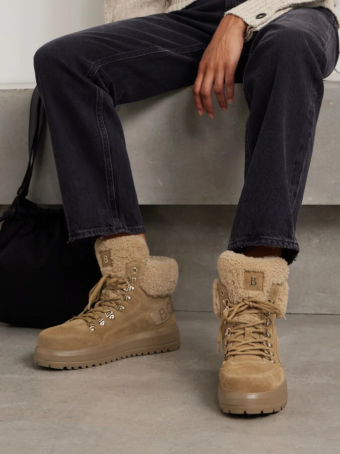BOGNER - Antwerp 17 Shearling-lined Suede Boots - Brown - Image 2