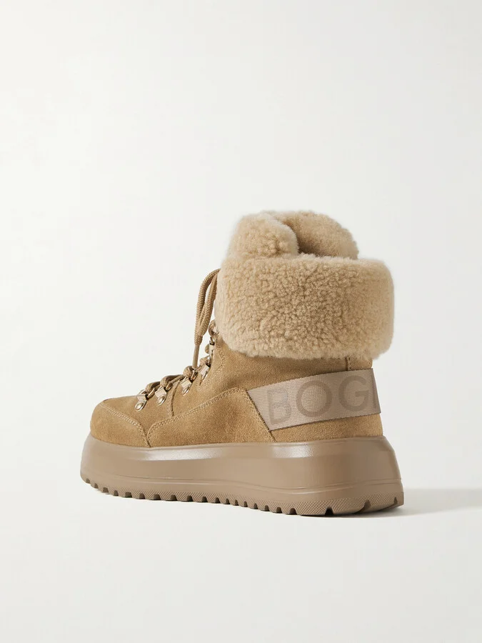 BOGNER - Antwerp 17 Shearling-lined Suede Boots - Brown - Image 3