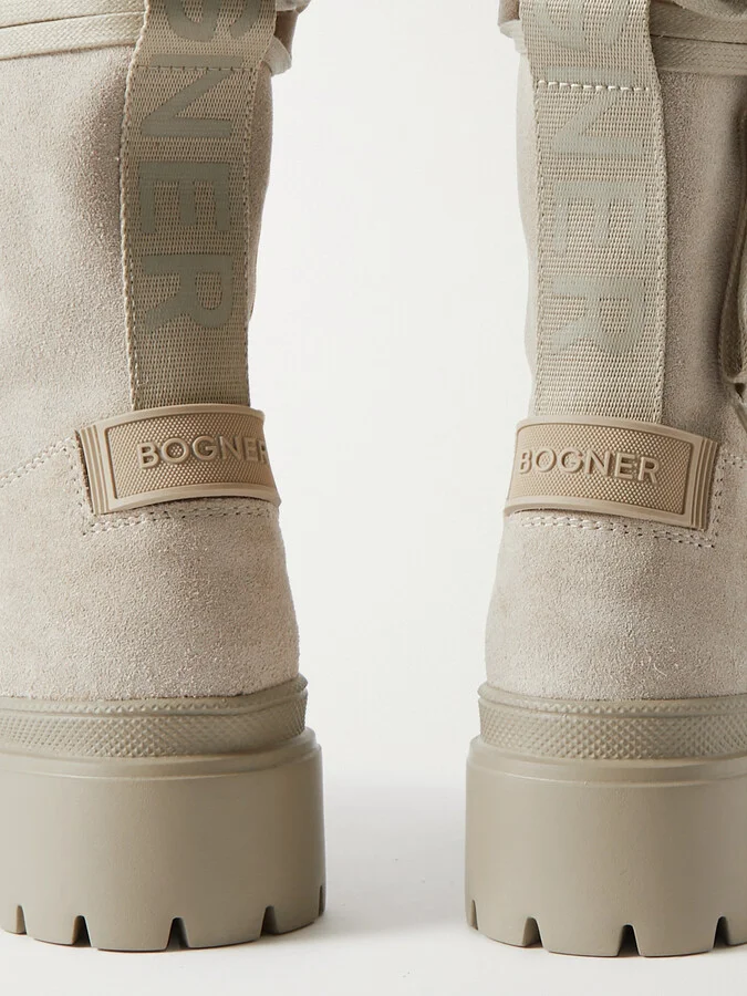BOGNER - Chesa Alpina Lace-up Suede Boots - Ivory - Image 4