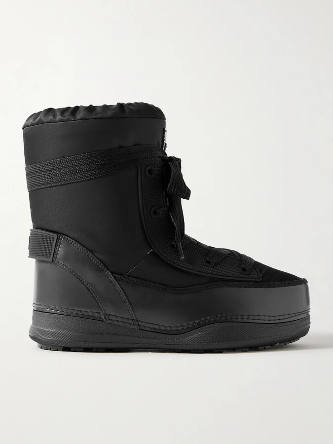 BOGNER - La Plagne 13 Leather-trimmed Shell Boots - Black
