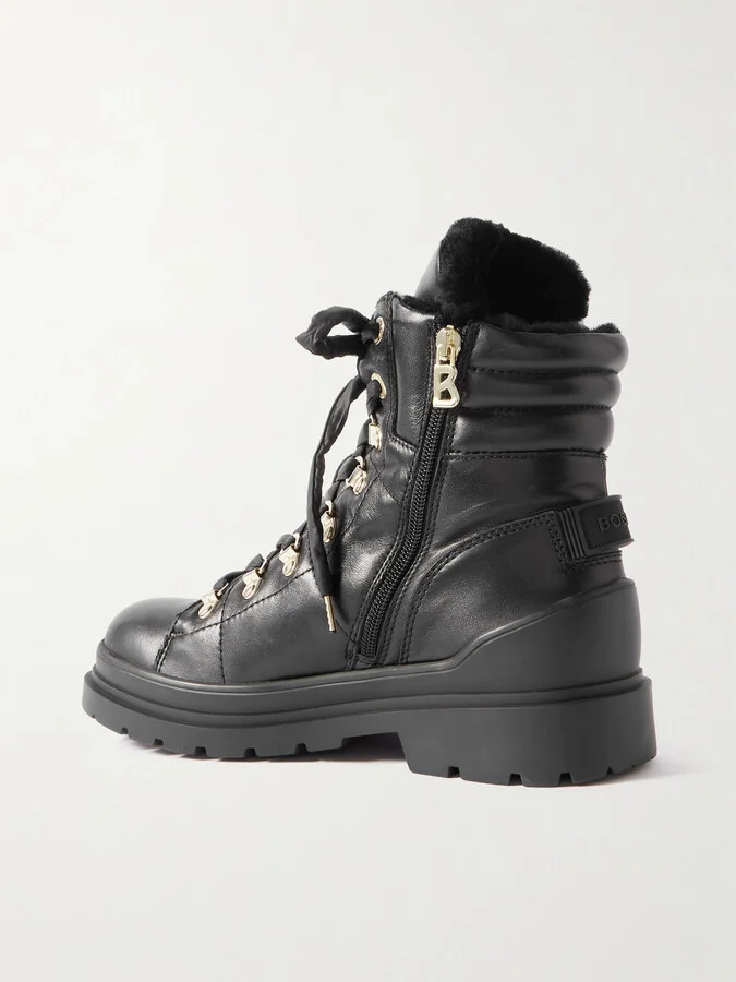 BOGNER - St. Moritz 14 Shearling-lined Leather Ankle Boots - Black - Image 3