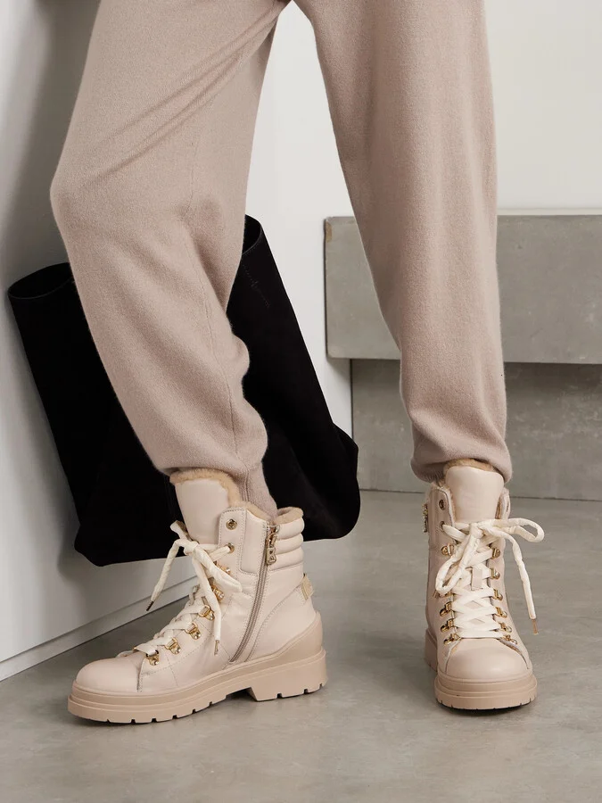BOGNER - St. Moritz 14 Shearling-lined Leather Ankle Boots - Neutrals - Image 2