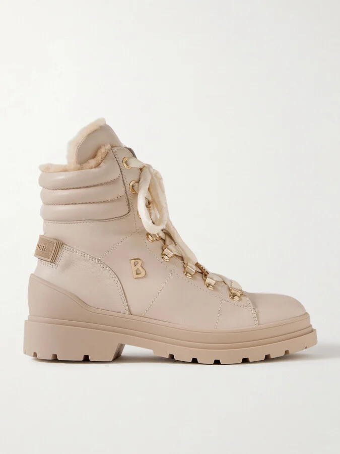 BOGNER - St. Moritz 14 Shearling-lined Leather Ankle Boots - Neutrals