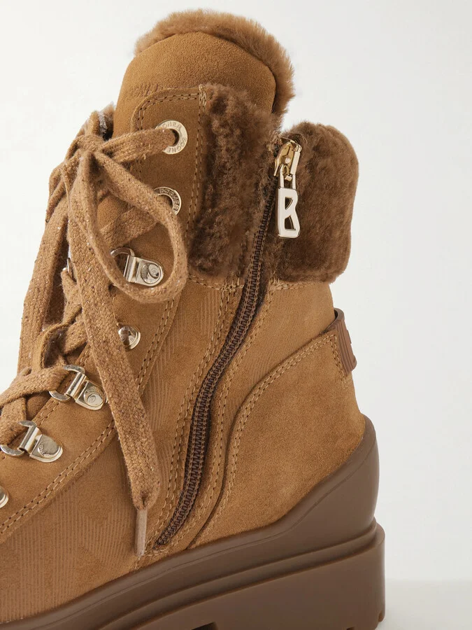 BOGNER - St. Moritz 18 Shearling-lined Suede Ankle Boots - Brown - Image 4