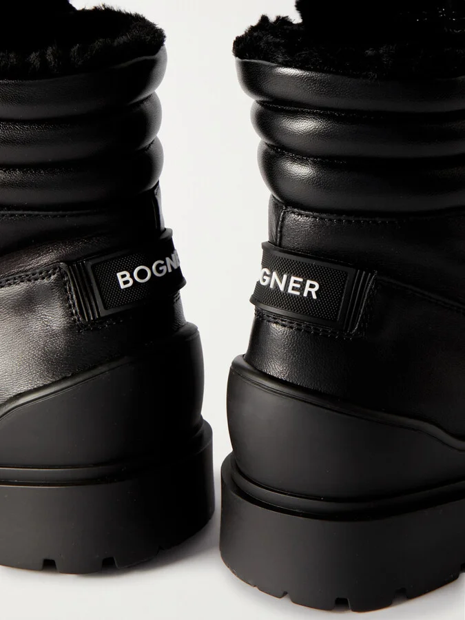 BOGNER - St. Moritz 9 Shearling-lined Leather Ankle Boots - Black - Image 4