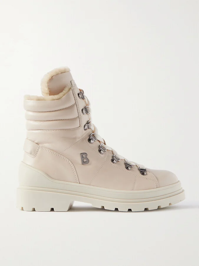 BOGNER - St. Moritz 9 Shearling-lined Leather Ankle Boots - Neutrals