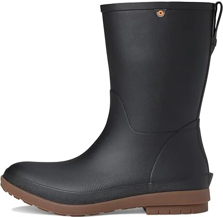 Bogs Amanda II Mid Women's Rain Boots Black : 6 M, Rubber - Image 6