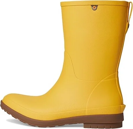 Bogs Amanda II Mid Women's Rain Boots Mustard : 6 M, Rubber - Image 6