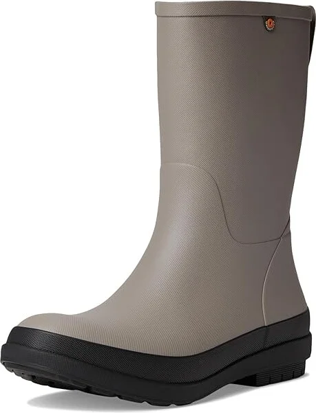 Bogs Amanda II Mid Women's Rain Boots Taupe : 6 M, Rubber - Image 5