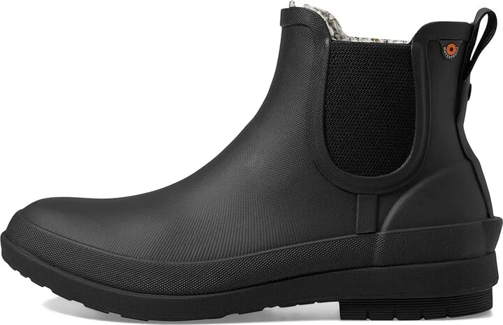 Bogs Amanda Plush II Chelsea Women's Shoes Black 1 : 8 B - Medium, Synthetic - Image 6
