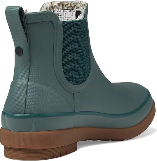 Bogs Amanda Plush II Chelsea Women's Shoes Dark Spruce : 6 B - Medium, Synthetic - Image 4