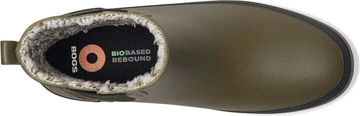 Bogs Amanda Plush II Chelsea Women's Shoes Olive : 11 B - Medium, Synthetic - Image 2