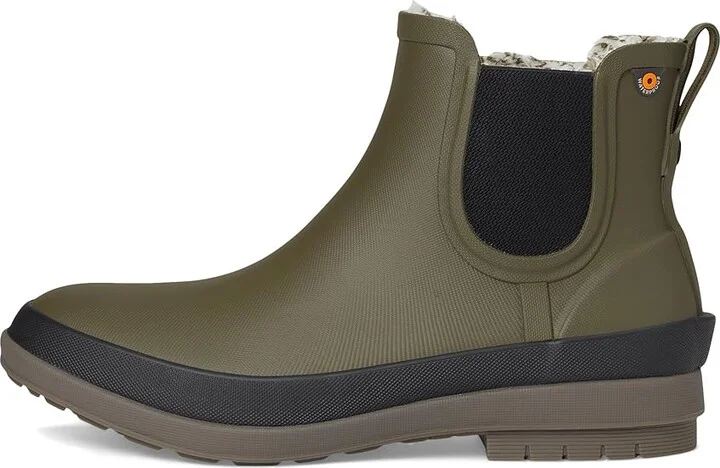 Bogs Amanda Plush II Chelsea Women's Shoes Olive : 11 B - Medium, Synthetic - Image 6