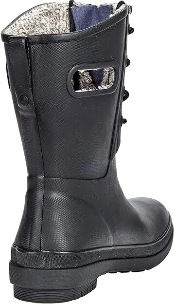 Bogs Amanda Plush II Lace Women's Shoes Black : 6 B - Medium, Synthetic - Image 4