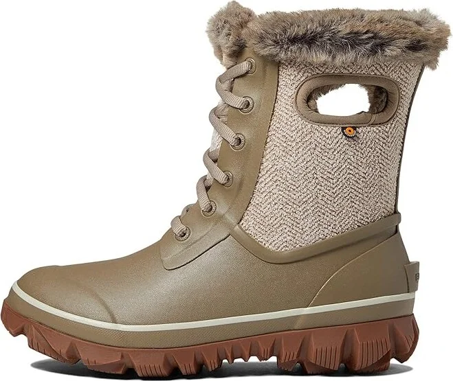 Bogs Arcata Cozy Chevron Women's Boots Taupe : 6 B - Medium, Textile/Synthetic - Image 5