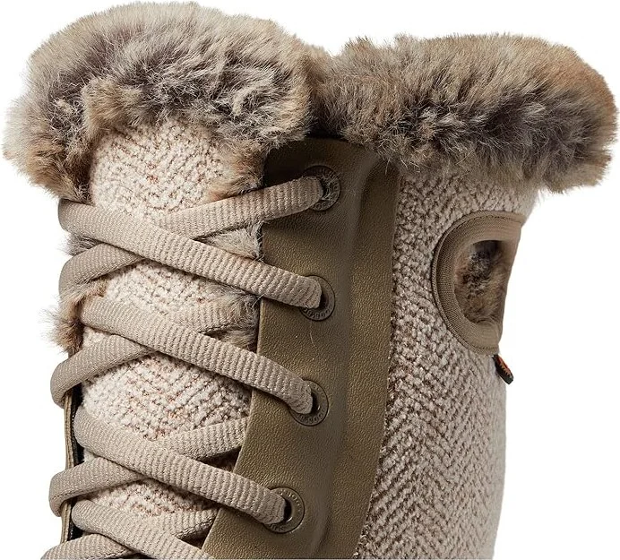 Bogs Arcata Cozy Chevron Women's Boots Taupe : 6 B - Medium, Textile/Synthetic - Image 6