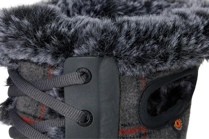 Bogs Arcata Cozy Plaid Women's Boots Dark Gray : 10 B - Medium, Faux Fur/Synthetic - Image 7