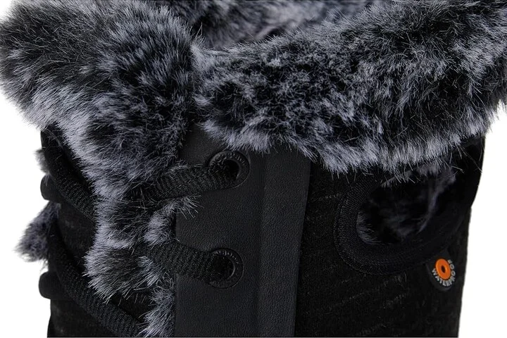 Bogs Arcata Dash Women's Boots Black : 6 B - Medium, Faux Fur/Lace/Rubber - Image 7