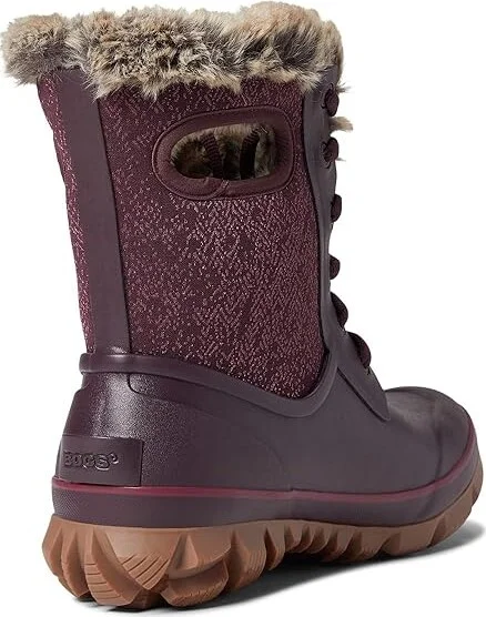 Bogs Arcata Faded Women's Boots Wine : 7 B - Medium, Textile/Synthetic - Image 4