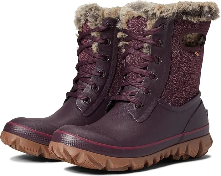 Bogs Arcata Faded Women's Boots Wine : 7 B - Medium, Textile/Synthetic