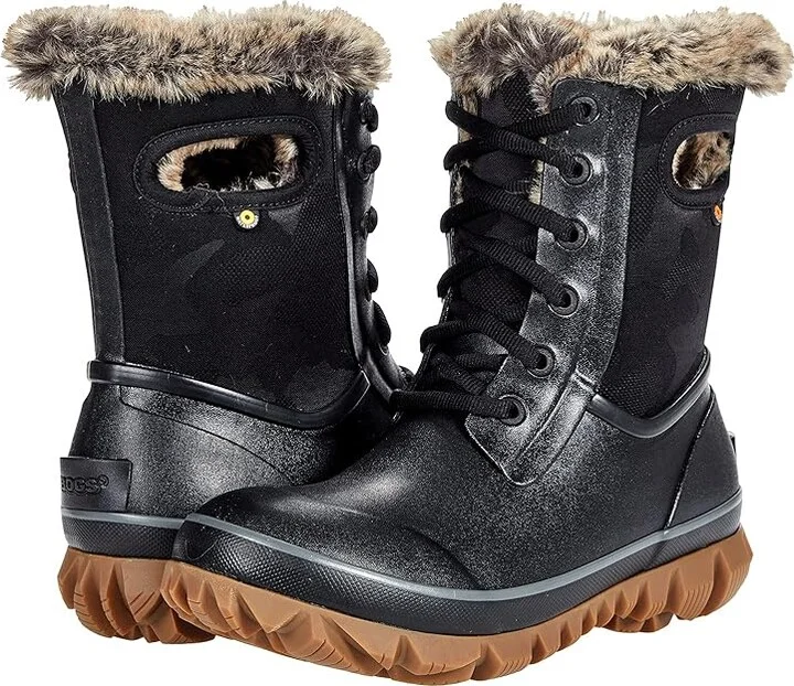 Bogs Arcata Tonal Camo Women's Shoes Black : 7 B - Medium, Synthetic/Textile