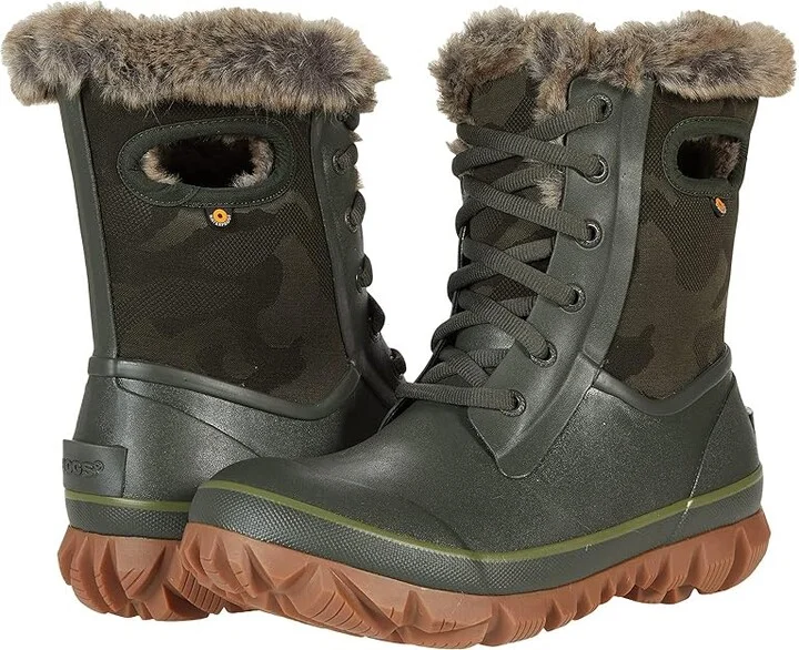 Bogs Arcata Tonal Camo Women's Shoes Dark Green : 6 B - Medium, Synthetic/Textile