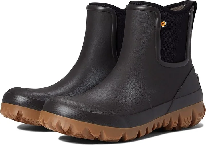Bogs Arcata Urban Chelsea Men's Boots Dark Brown : 7 D - Medium, Textile/Synthetic