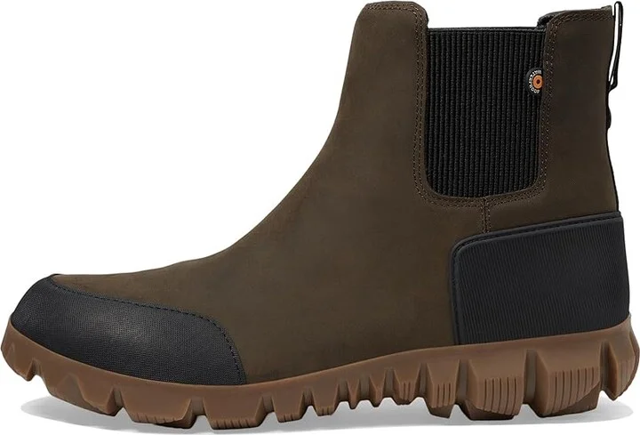 Bogs Arcata Urban Leather Chelsea Men's Boots Chocolate 1 : 10 D - Medium, Leather/Synthetic - Image 5