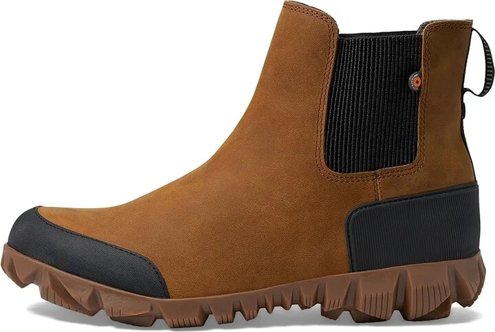 Bogs Arcata Urban Leather Chelsea Women's Boots Carmel/Amber : 8.5 B - Medium, Leather/Rubber - Image 5