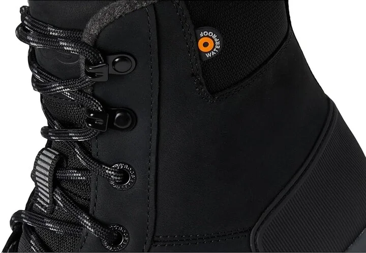 Bogs Arcata Urban Leather Mid Men's Boots Black 1 : 8 D - Medium, Textile/Leather - Image 7