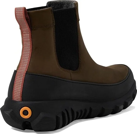 Bogs Cedar Chelsea Women's Rain Boots Dark Brown : 9.5 M, Leather - Image 4