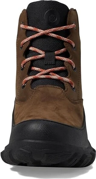 Bogs Cedar Mid Lace Women's Rain Boots Dark Brown : 6.5 M, Leather - Image 2