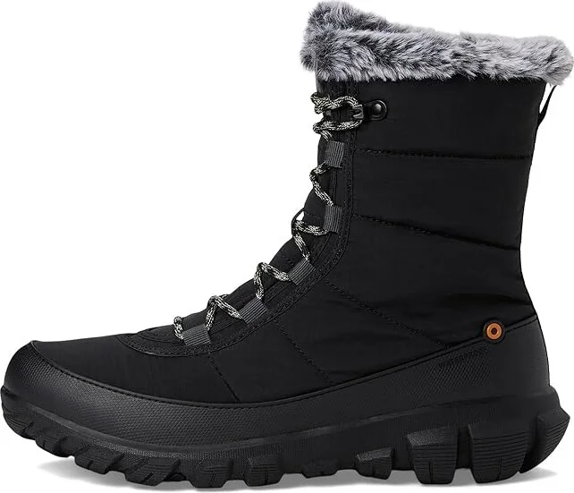 Bogs Cedar Quilt Lace Women's Snow Shoes Black : 10 M, Rubber - Image 6