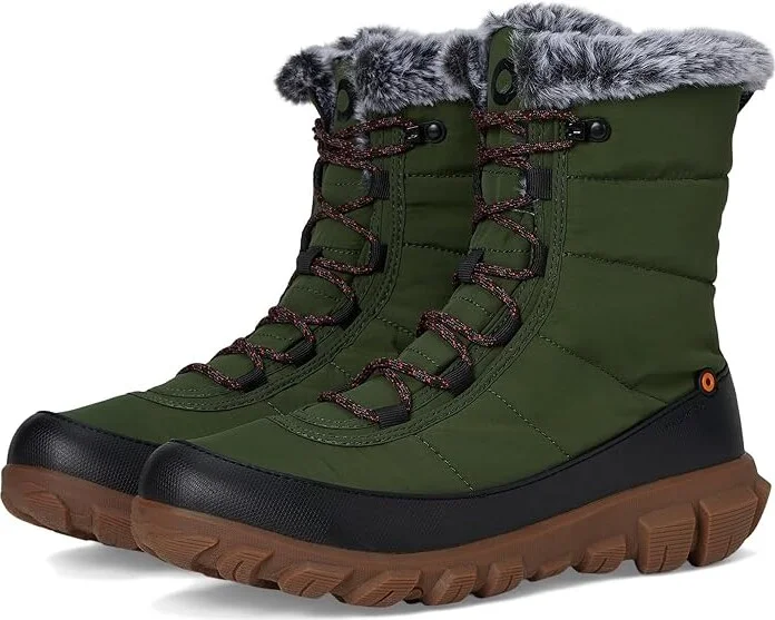 Bogs Cedar Quilt Lace Women's Snow Shoes Cargo : 6.5 M, Rubber