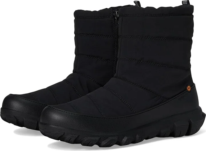 Bogs Cedar Quilt Women's Snow Shoes Black : 6.5 M, Rubber