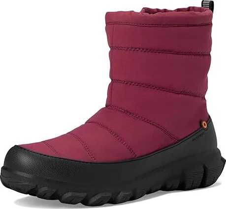 Bogs Cedar Quilt Women's Snow Shoes Garnet : 6 M, Rubber - Image 5