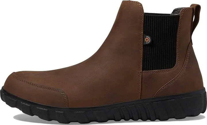 Bogs Classic Casual Chelsea II Men's Boots Brown : 9 D - Medium, Leather/Synthetic/Textile - Image 5