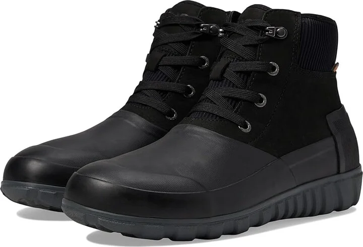 Bogs Classic Casual Rain Men's Boots Black : 8 D - Medium, Leather/Synthetic/Textile