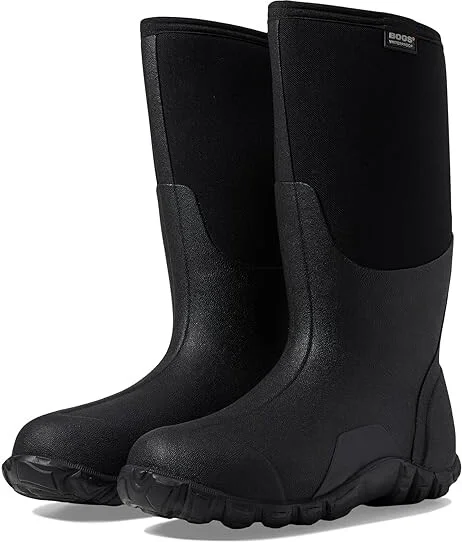 Bogs Classic High Men's Waterproof Boots Black 1 : 9 D - Medium, Rubber