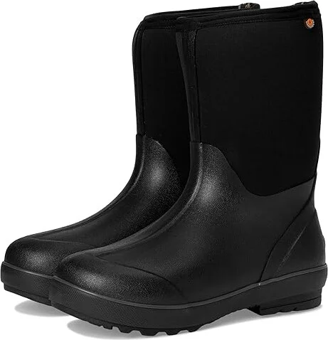 Bogs Classic II Mid - No Handles Women's Shoes Black 1 : 12 B - Medium, Rubber/Textile