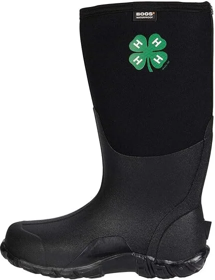 Bogs Classic Tall 4-H Men's Boots Black : 12 D - Medium, Rubber - Image 6