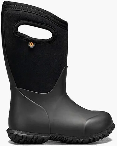 Bogs Footwear Kids' Insulated Rain Boots York Solid; Black; Big Kid M
