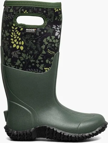 Bogs Footwear Women's Farm Boots Mesa English Botanical; Green Multi; M
