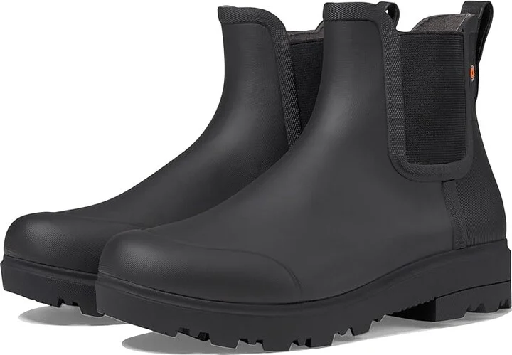 Bogs Holly Chelsea Rain Women's Boots Black : 6 B - Medium, Rubber