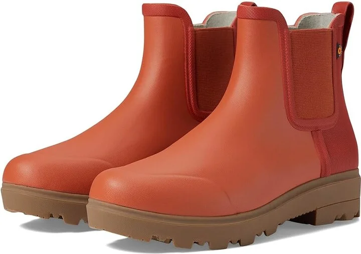 Bogs Holly Chelsea Women's Boots Burnt Orange 1 : 10 B - Medium, Synthetic